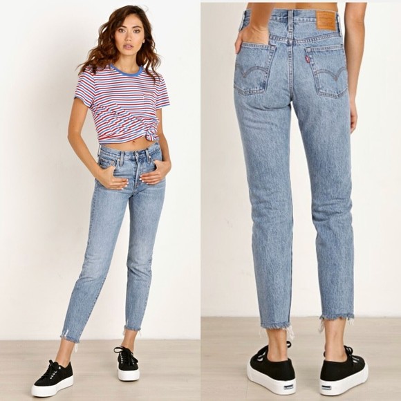 Levi’s Premium Wedgie Icon Fit Ankle Rigid Jeans in Shut Up Wash Size 27 - Picture 2 of 14